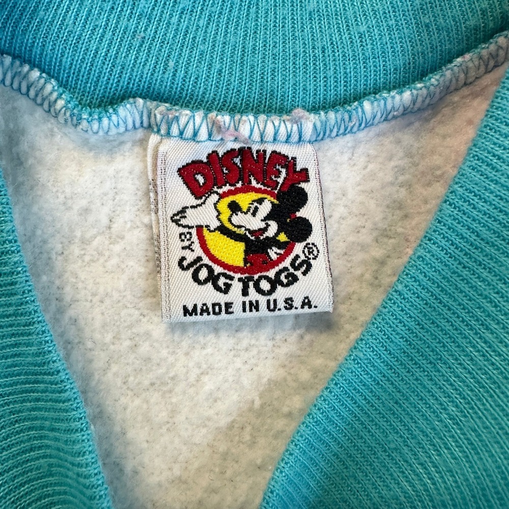 Vintage Disney Jog Togs Mickey Mouse Watch Graphic Sweatshirt USA Made 6X Large - Picture 12 of 16